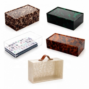 Individuelle Acryl-Mahjong-Aufbewahrungsbox 