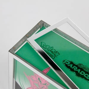UV-beständige Luxus-Silberspiegel-Acryl-ETB-Box mit Magnetverschluss 