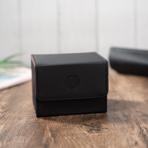 PU-Leder-Deckbox für Sammelkarten, Kapazität für über 100 Karten, schützender TCG-Deckhalter 
