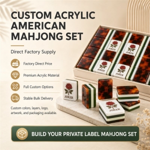 Individuelles Rummy-Spielset aus Acryl 