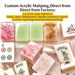Amerikanisches Mahjong-Set aus Acryl 