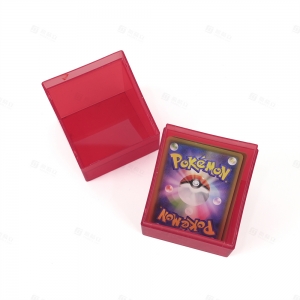 Rote Kunststoff-Deck-Box für Sammelkarten | TCG-Zubehörfabrik YAGELI 