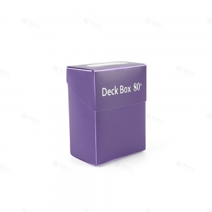 Violetter Kunststoff-Deck-Box für Sammelkarten | TCG-Zubehörfabrik YAGELI