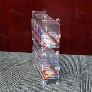 Stapelbarer Acryl 6-Schlitz-Packungsspender für den TCG-Einzelhandel | YAGELI 